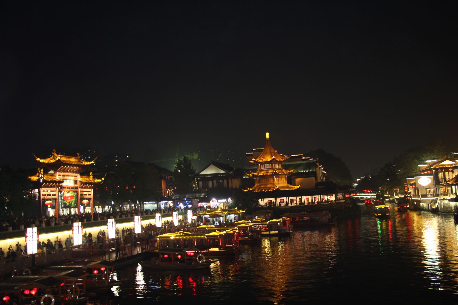南京美景：夫子庙秦淮河风光带夜景